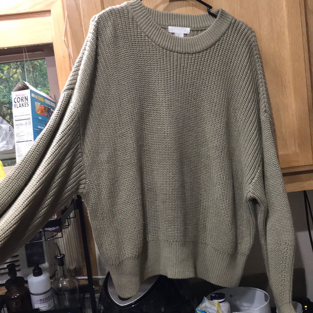 Sage green H&M sweater